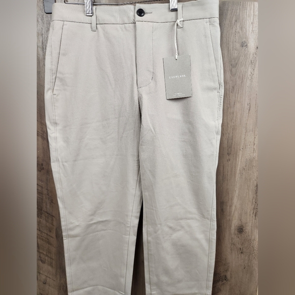 EVERLANE NWT Slim Fit Chino Uniform pants in Light Grey Men size 30×34 - Picture 3 of 7